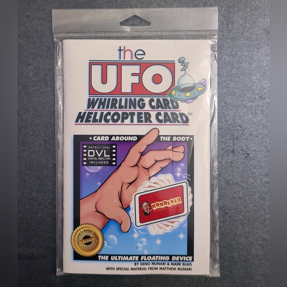 BRAND NEW - UFO Whirling Card - Houdini Magician Tricks